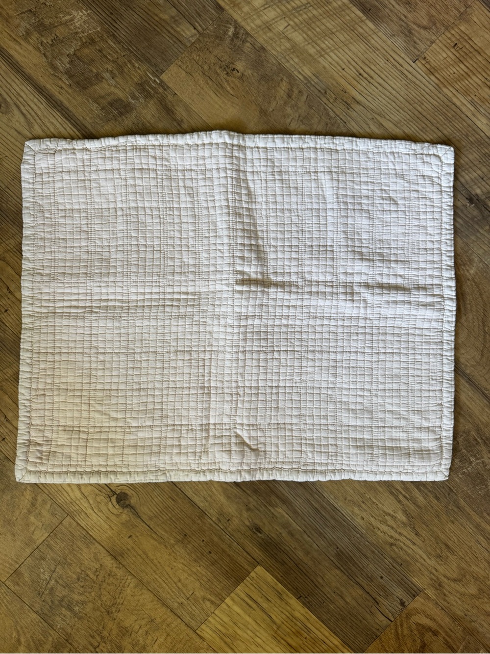 Ugg Campo Pillow Standard Sham Quilted Cream Textured Cotton
